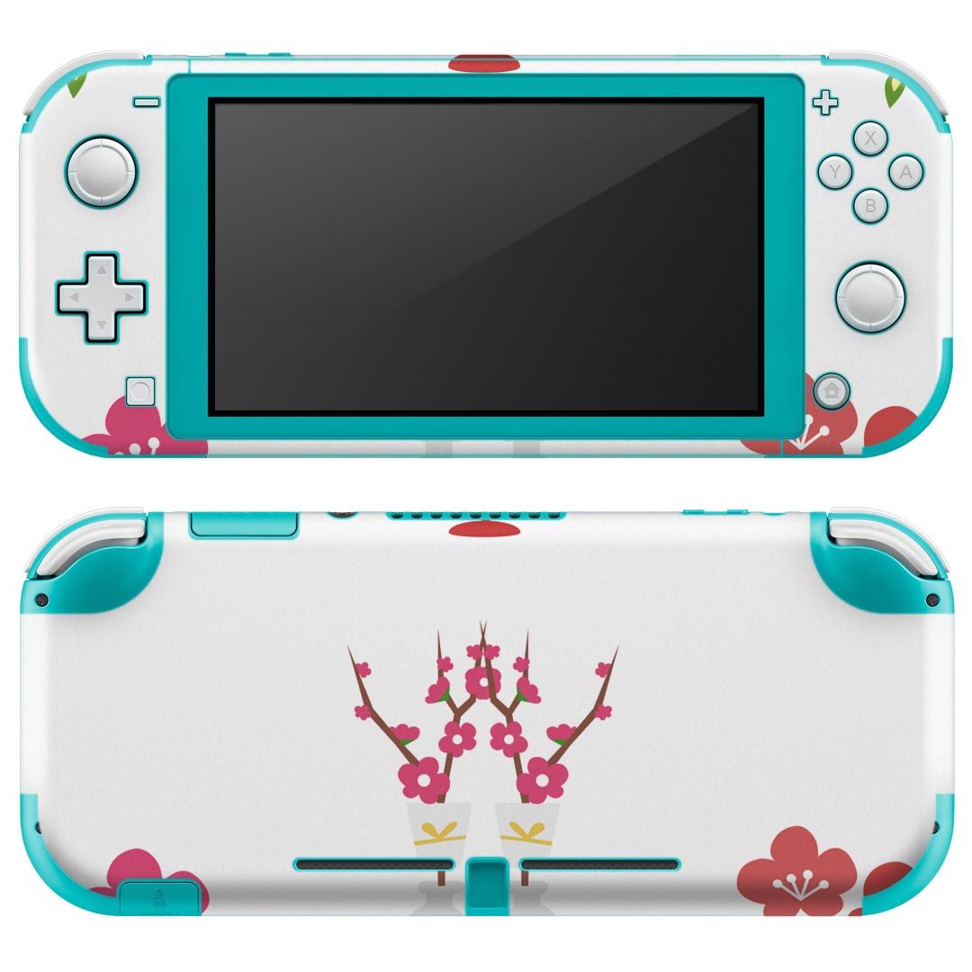 igsticker Nintendo Switch Lite 専用 デザインスキンシール 全面 ニンテンドー スイッチ ライト 専用 ゲーム機 カバー アクセサリー フィルム ステッカー エアフリー 012846 ひな祭り 桃の花