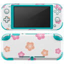 igsticker Nintendo Switch Lite 専用 デザインスキンシール 全面 ニンテンドー スイッチ ライト 専用 ゲーム機 カバー アクセサリー フィルム ステッカー エアフリー 012847 ひな祭り 桃の花