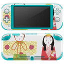 igsticker Nintendo Switch Lite 専用 デザインスキンシール 全面 ニンテンドー スイッチ ライト 専用 ゲーム機 カバー アクセサリー フィルム ステッカー エアフリー 012857 ひな祭り 和 節句(2)