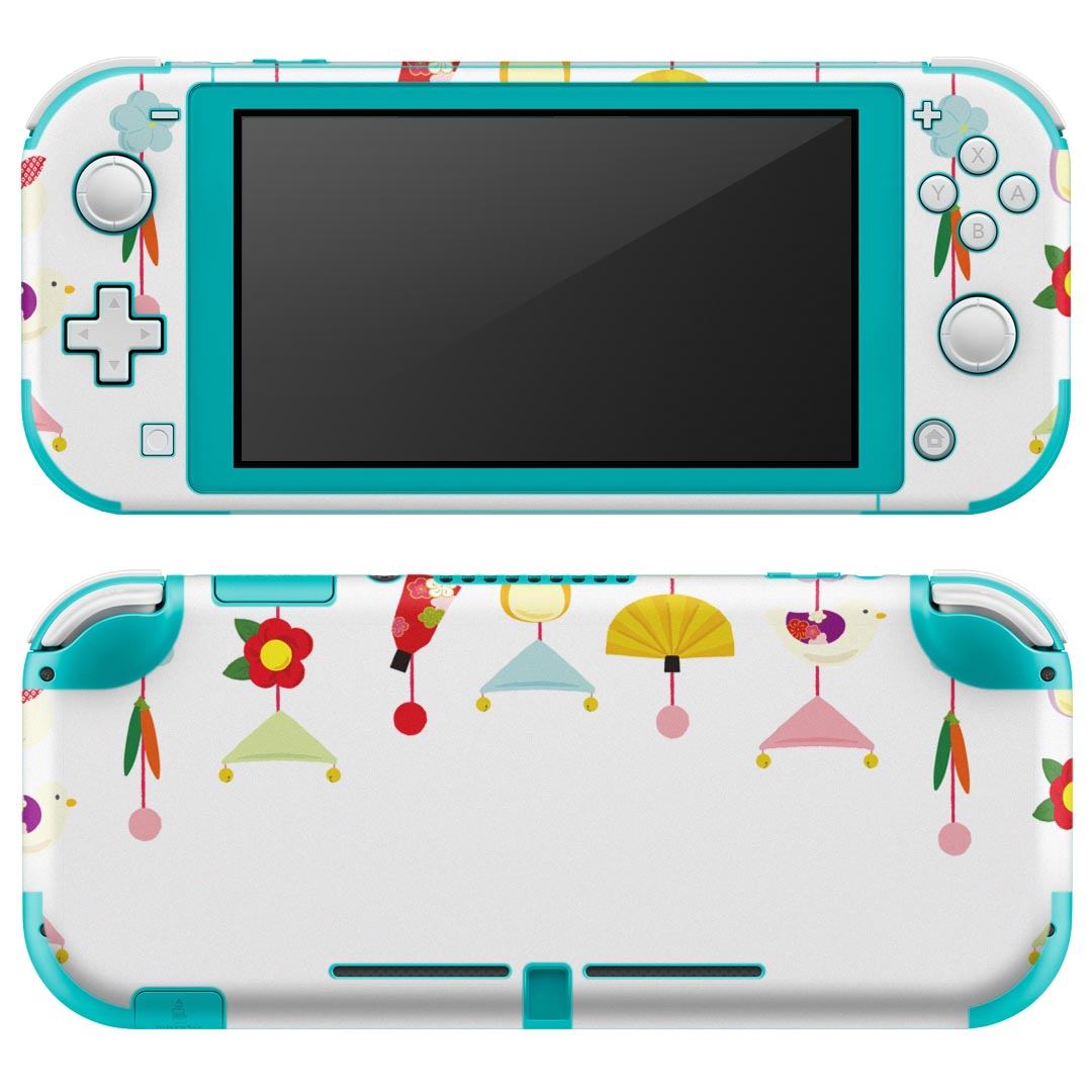 igsticker Nintendo Switch Lite 専用 デザインスキンシール 全面 ニンテンドー スイッチ ライト 専用 ゲーム機 カバー アクセサリー フィルム ステッカー エアフリー 012860 ひな祭り　和　節句