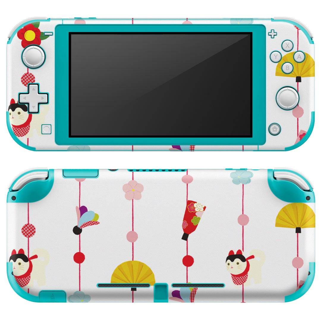 igsticker Nintendo Switch Lite 専用 デザインスキンシール 全面 ニンテンドー スイッチ ライト 専用 ゲーム機 カバー アクセサリー フィルム ステッカー エアフリー 012868 ひな祭り　桃の花　節句