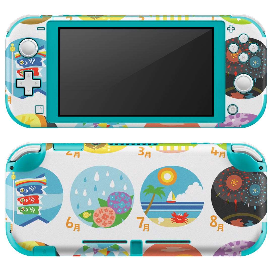 igsticker Nintendo Switch Lite 専用 デザインスキンシール 全面 ニンテンドー スイッチ ライト 専用 ゲーム機 カバー アクセサリー フィルム ステッカー エアフリー 012881 カレンダー　イベント