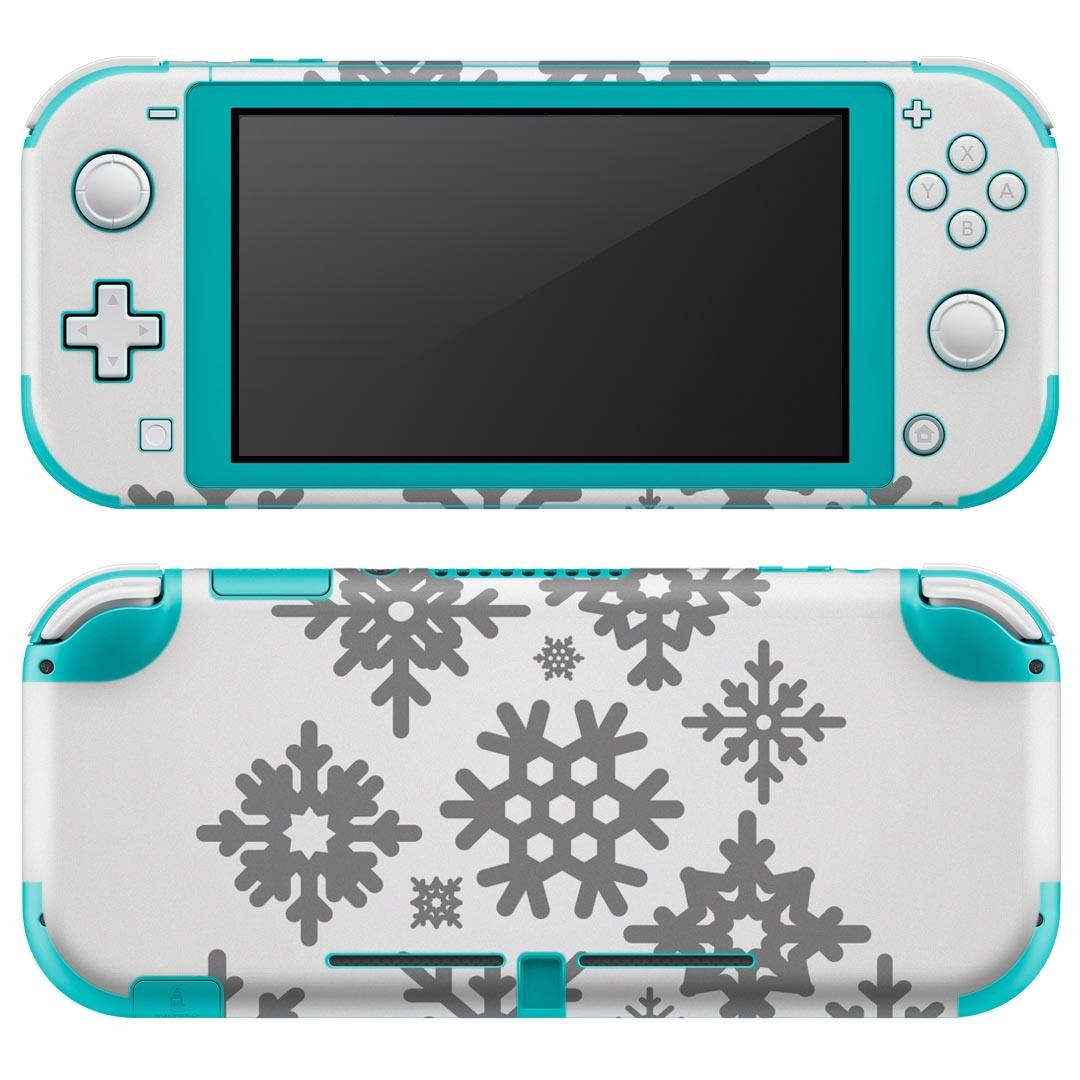 igsticker Nintendo Switch Lite 専用 デザインスキンシール 全面 ニンテンドー スイッチ ライト 専用 ゲーム機 カバー アクセサリー フィルム ステッカー エアフリー 012955 ツリー 雪 結晶