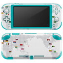 igsticker Nintendo Switch Lite 専用 デザインスキンシール 全面 ニンテンドー スイッチ ライト 専用 ゲーム機 カバー アクセサリー フィルム ステッカー エアフリー 012962 世界地図　地図