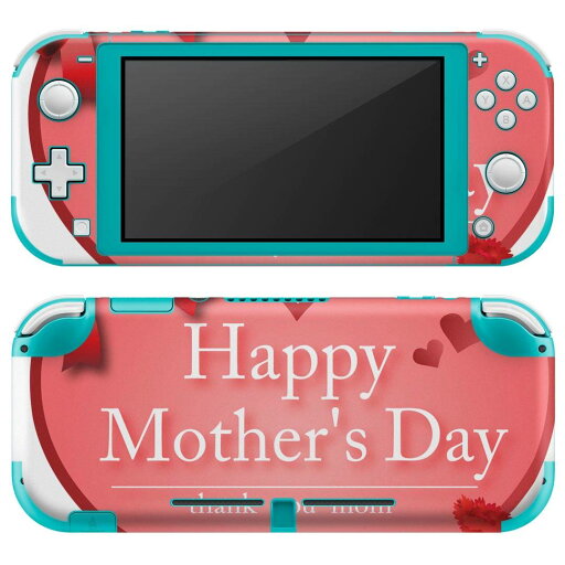 igsticker Nintendo Switch Lite 専用 デザインスキンシール 全面 ニンテンドー スイッチ ライト 専用 ゲーム機 カバー アクセサリー フィルム ステッカー エアフリー 012966 母の日 カーネーション 花