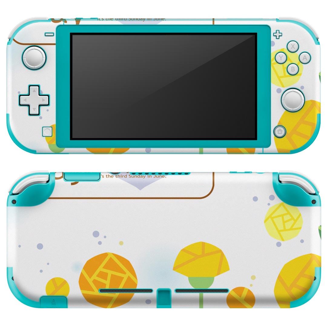 igsticker Nintendo Switch Lite 専用 デザインスキンシール 全面 ニンテンドー スイッチ ライト 専用 ゲーム機 カバー アクセサリー フィルム ステッカー エアフリー 012972 父の日　花　黄色