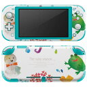 igsticker Nintendo Switch Lite 専用 デザインスキンシール 全面 ニンテンドー スイッチ ライト 専用 ゲーム機 カバー アクセサリー フィルム ステッカー エアフリー 012976 雨 カエル 傘