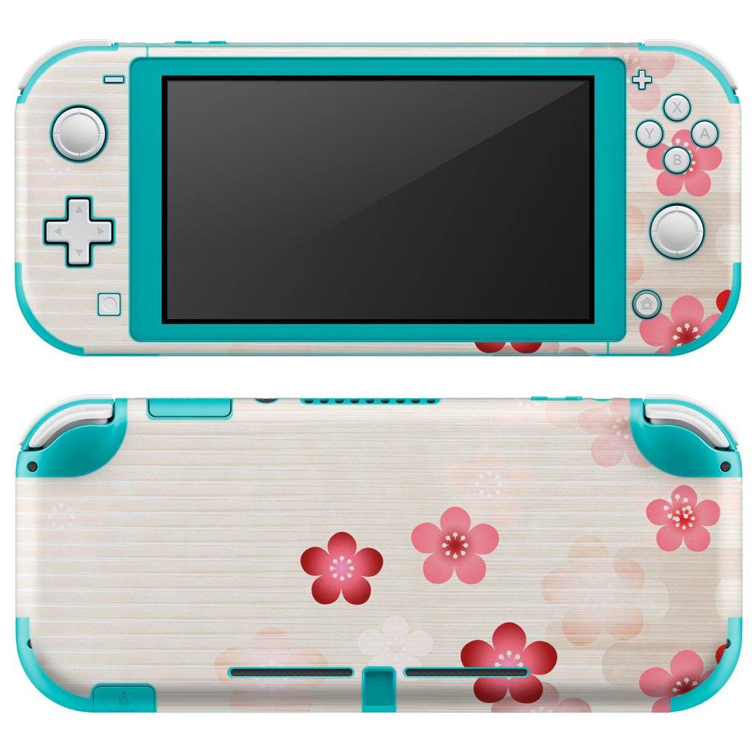 igsticker Nintendo Switch Lite 専用 デザインスキンシール 全面 ニンテンドー スイッチ ライト 専用 ゲーム機 カバー アクセサリー フィルム ステッカー エアフリー 012992 梅 鳥 和