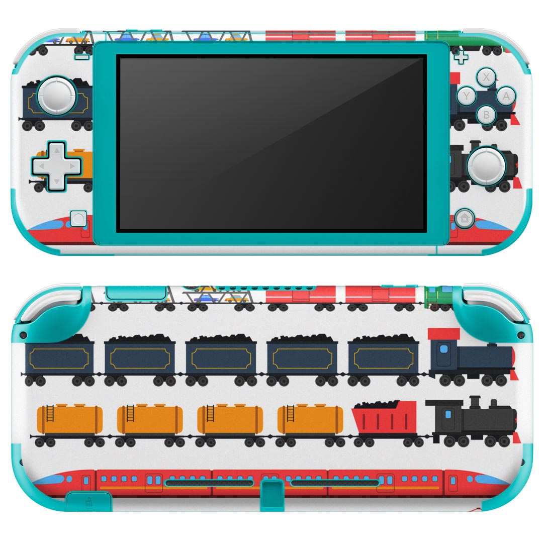 igsticker Nintendo Switch Lite 専用 デザインスキンシール 全面 ニンテンドー スイッチ ライト 専用 ゲーム機 カバー アクセサリー フィルム ステッカー エアフリー 013183 乗り物　電車　汽車