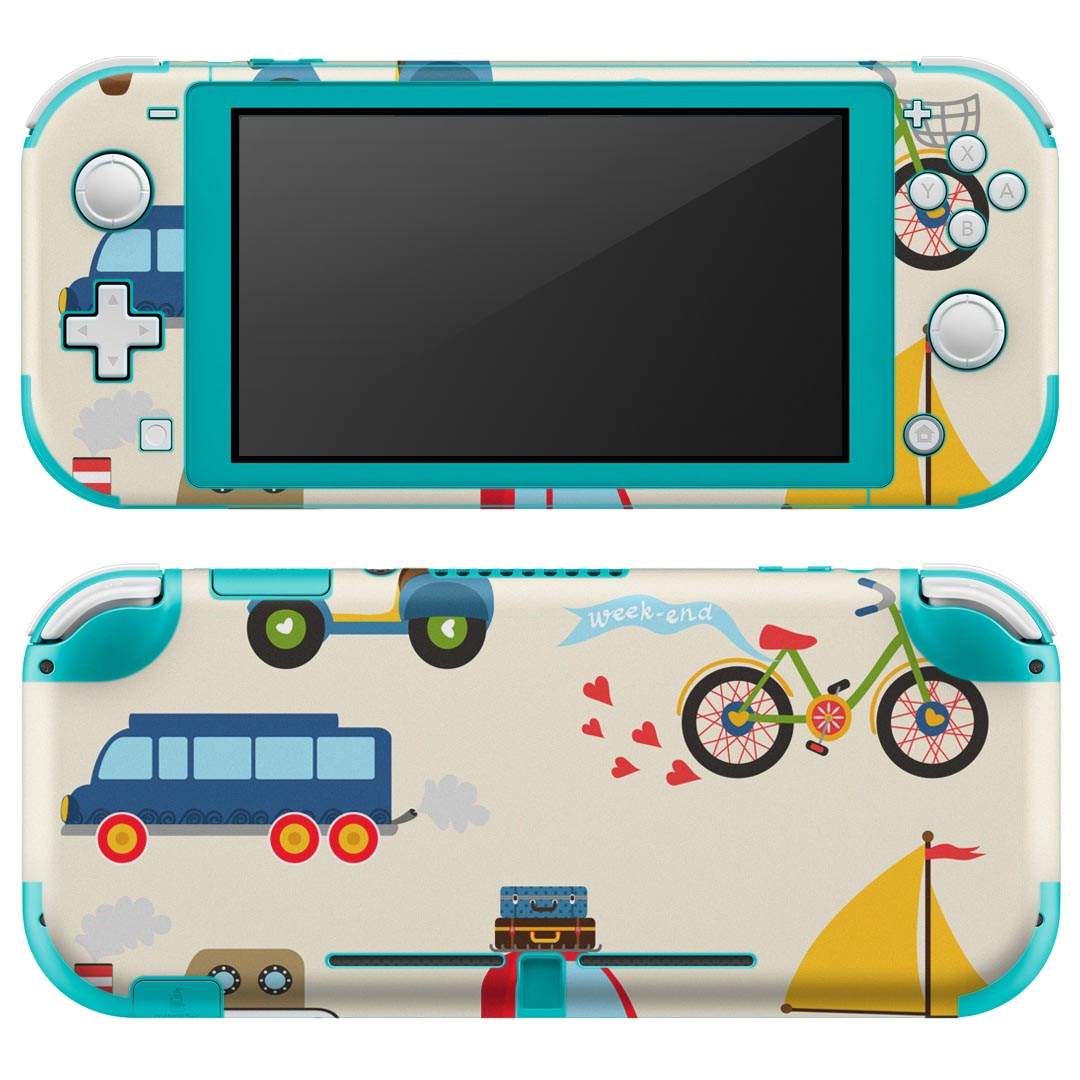 igsticker Nintendo Switch Lite 専用 デザインスキンシール 全面 ニンテンドー スイッチ ライト 専用 ゲーム機 カバー アクセサリー フィルム ステッカー エアフリー 013198 乗り物 自転車 車