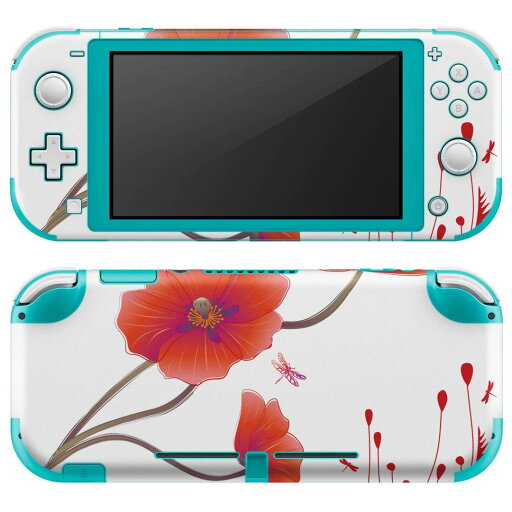 igsticker Nintendo Switch Lite 専用 デザインスキンシール 全面 ニンテンドー スイッチ ライト 専用 ゲーム機 カバー アクセサリー フィルム ステッカー エアフリー 013204 花 赤 蝶 igsticker Nintendo Switch Lite 専用 デザインスキンシール 全面 ニンテンドー スイッチ ライト 専用 ゲーム機 カバー アクセサリー フィルム ステッカー エアフリー 013204 花 赤 蝶