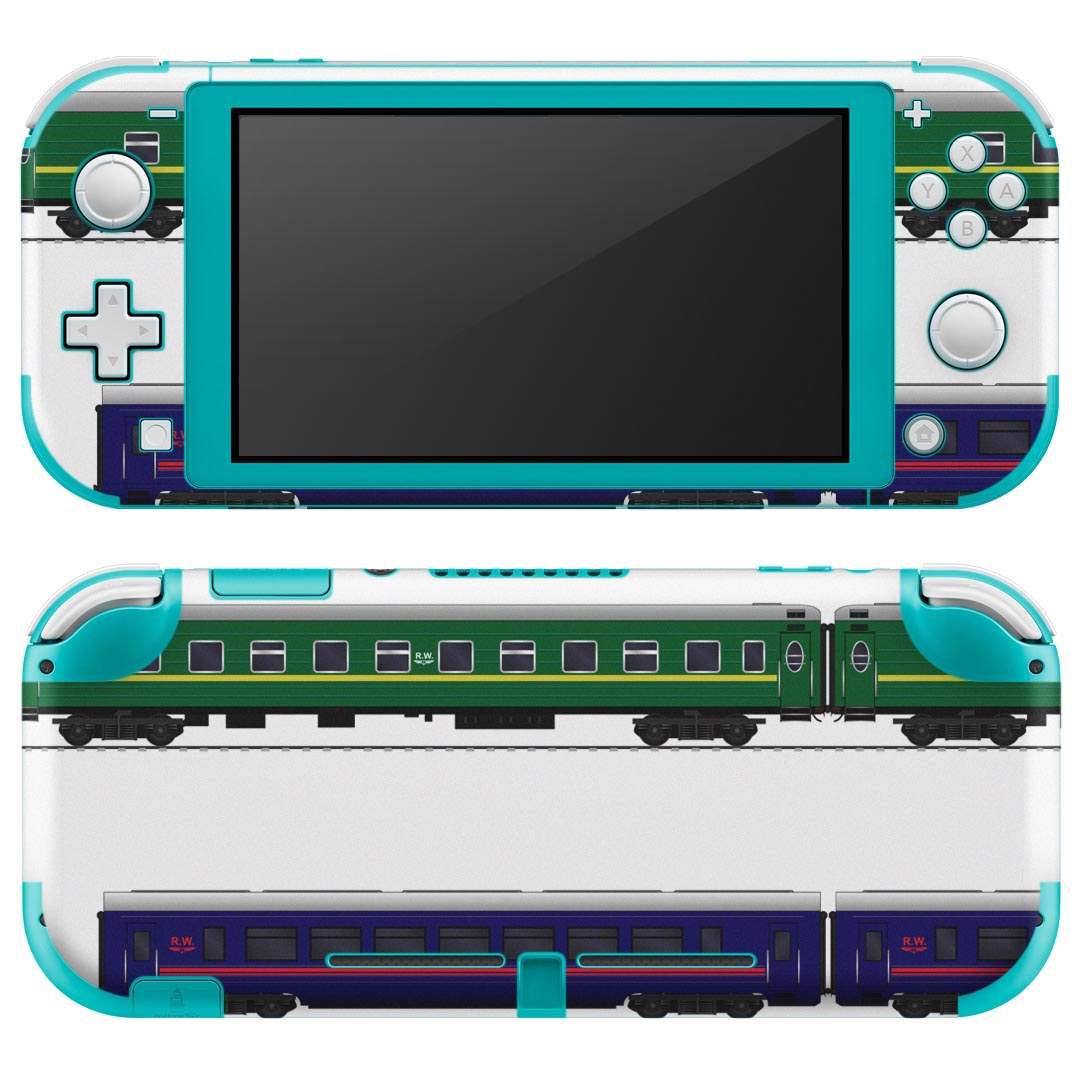 igsticker Nintendo Switch Lite 専用 デザインスキンシール 全面 ニンテンドー スイッチ ライト 専用 ゲーム機 カバー アクセサリー フィルム ステッカー エアフリー 013213 乗り物　新幹線　電車