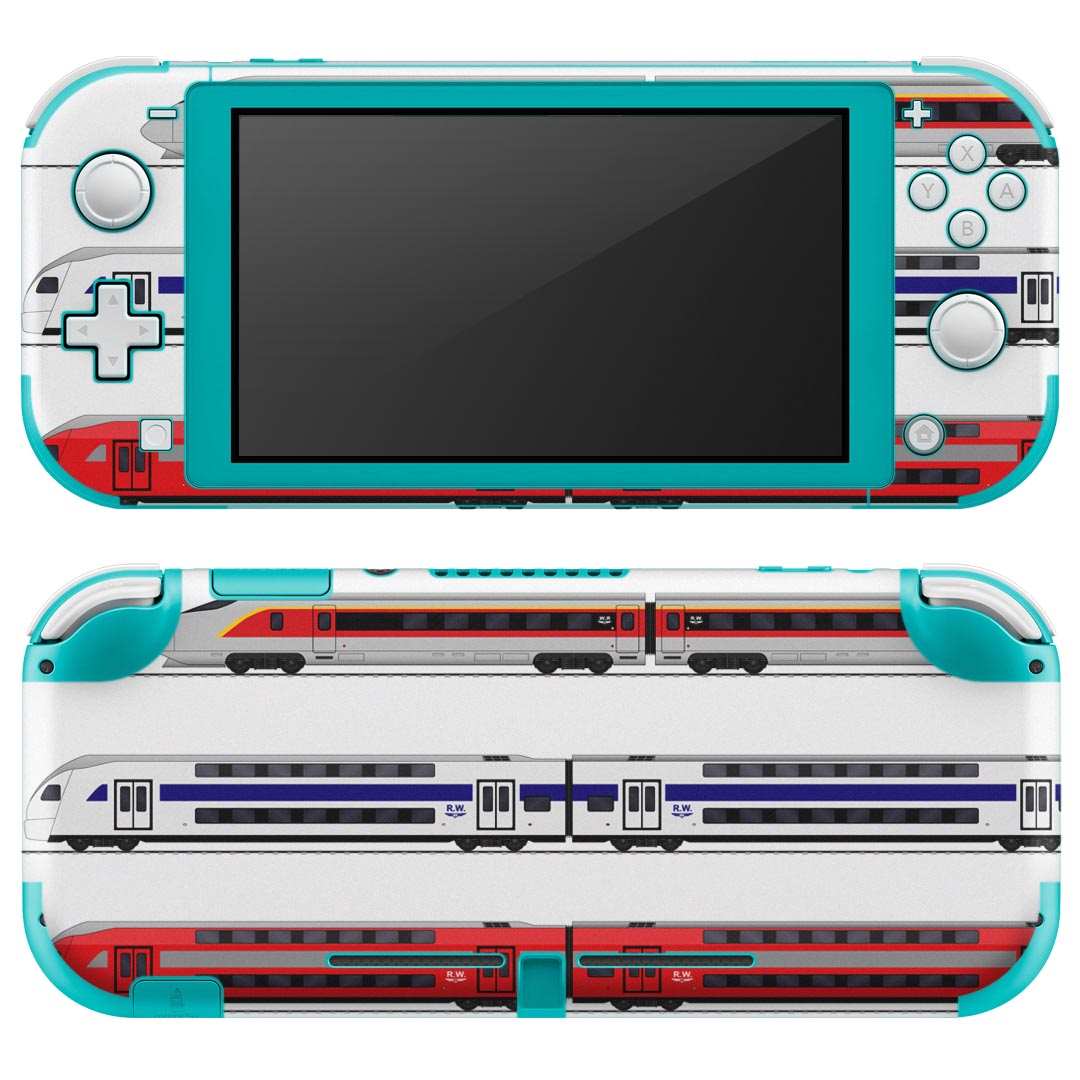 igsticker Nintendo Switch Lite 専用 デザインスキンシール 全面 ニンテンドー スイッチ ライト 専用 ゲーム機 カバー アクセサリー フィルム ステッカー エアフリー 013216 乗り物 新幹線 電車
