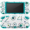 igsticker Nintendo Switch Lite 専用 デザインスキンシール 全面 ニンテンドー スイッチ ライト 専用 ゲーム機 カバー アクセサリー フィルム ステッカー エアフリー 013220 数字 文字 青