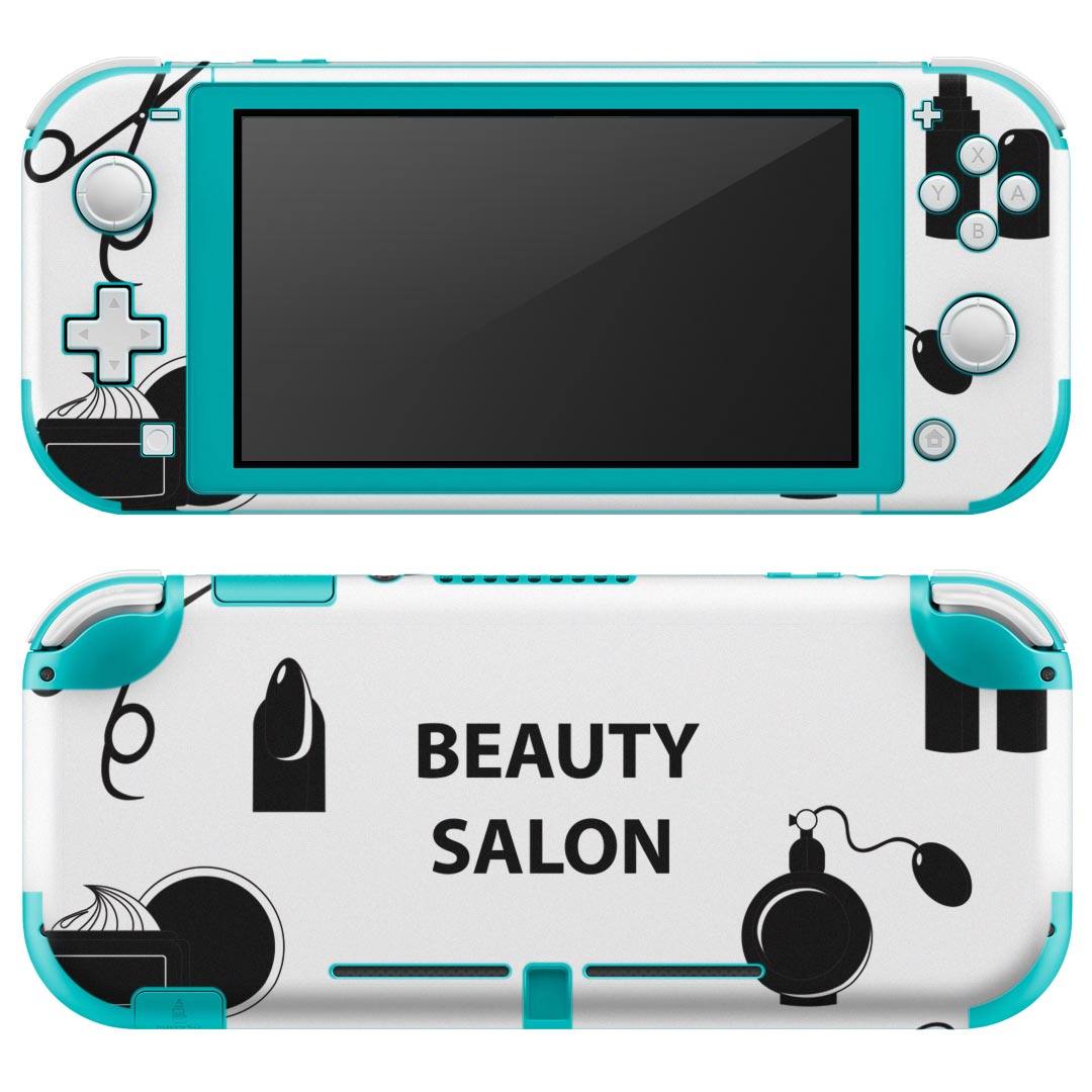 igsticker Nintendo Switch Lite 専用 デザインスキンシール 全面 ニンテンドー スイッチ ライト 専用 ゲーム機 カバー アクセサリー フィルム ステッカー エアフリー 013242 おしゃれ　はさみ　モノトーン