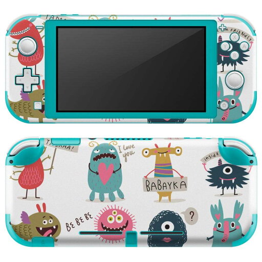 igsticker Nintendo Switch Lite 専用 デザインスキンシール 全面 ニンテンドー スイッチ ライト 専用 ゲーム機 カバー アクセサリー フィルム ステッカー エアフリー 013257 おばけ モンスター イラスト igsticker Nintendo Switch Lite 専用 デザインスキンシール 全面 ニンテンドー スイッチ ライト 専用 ゲーム機 カバー アクセサリー フィルム ステッカー エアフリー 013257 おばけ モンスター イラスト