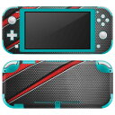 igsticker Nintendo Switch Lite 専用 デザインスキンシール 全面 ニンテンドー スイッチ ライト 専用 ゲーム機 カバー アクセサリー フィルム ステッカー エアフリー 013267 黒　赤　かっこいい