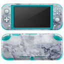 igsticker Nintendo Switch Lite 専用 デザインスキンシール 全面 ニンテンドー スイッチ ライト 専用 ゲーム機 カバー アクセサリー フィルム ステッカー エアフリー 013271 グレー 大理石 模様(2)