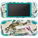 igsticker Nintendo Switch Lite 専用 デザインスキンシール 全面 ニンテンドー スイッチ ライト 専用 ゲーム機 カバー アクセサリー フィルム ステッカー エアフリー 013299 食べ物 絵 魚(2)