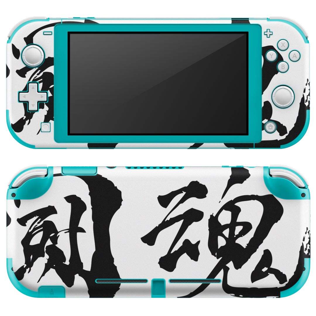 igsticker Nintendo Switch Lite 専用 デザインスキンシール 全面 ニンテンドー スイッチ ライト 専用 ゲーム機 カバー アクセサリー フィルム ステッカー エアフリー 013308 漢字 文字 魂