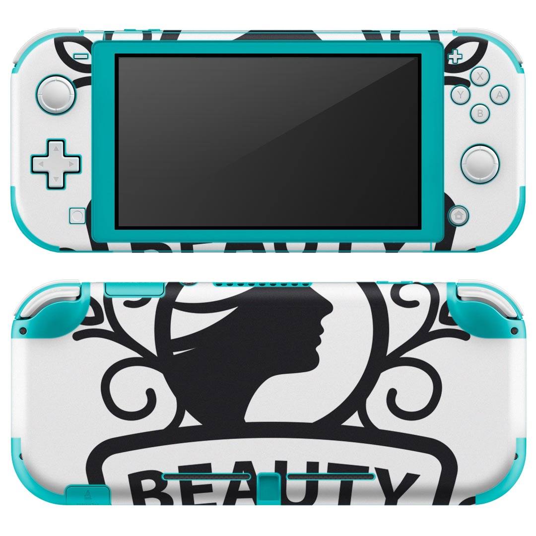 igsticker Nintendo Switch Lite 専用 デザインスキンシール 全面 ニンテンドー スイッチ ライト 専用 ゲーム機 カバー アクセサリー フィルム ステッカー エアフリー 013328 おしゃれ モノトーン 女性
