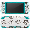 igsticker Nintendo Switch Lite 専用 デザインスキンシール 全面 ニンテンドー スイッチ ライト 専用 ゲーム機 カバー アクセサリー フィルム ステッカー エアフリー 013335 犬 動物 ペット(2)