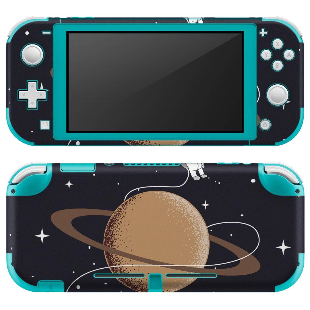 igsticker Nintendo Switch Lite 専用 デザインスキンシール 全面 ニンテンドー スイッチ ライト 専用 ゲーム機 カバー アクセサリー フィルム ステッカー エアフリー 013340 宇宙 惑星 星