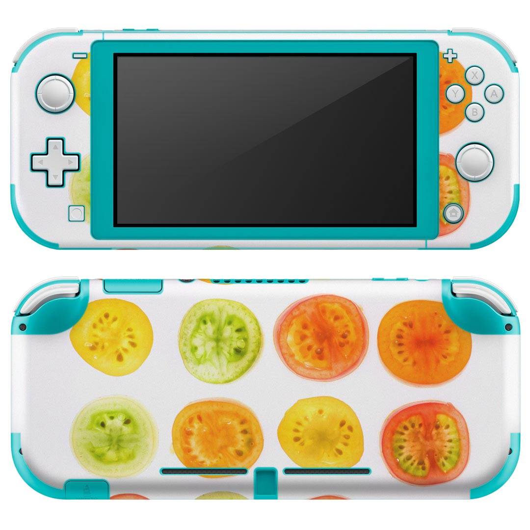 igsticker Nintendo Switch Lite 専用 デザインスキンシール 全面 ニンテンドー スイッチ ライト 専用 ゲーム機 カバー アクセサリー フィルム ステッカー エアフリー 013341 トマト 野菜 食べ…