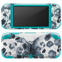 igsticker Nintendo Switch Lite 専用 デザインスキンシール 全面 ニンテンドー スイッチ ライト 専用 ゲーム機 カバー アクセサリー フィルム ステッカー エアフリー 013346 ヒョウ柄 女性 モノトーン(2)