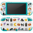 igsticker Nintendo Switch Lite 専用 デザインスキンシール 全面 ニンテンドー スイッチ ライト 専用 ゲーム機 カバー アクセサリー フィルム ステッカー エアフリー 013349 ハロウィン かぼちゃ 魔女