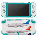 igsticker Nintendo Switch Lite 専用 デザインスキンシール 全面 ニンテンドー スイッチ ライト 専用 ゲーム機 カバー アクセサリー フィルム ステッカー エアフリー 013392 乗り物 飛行機(2)