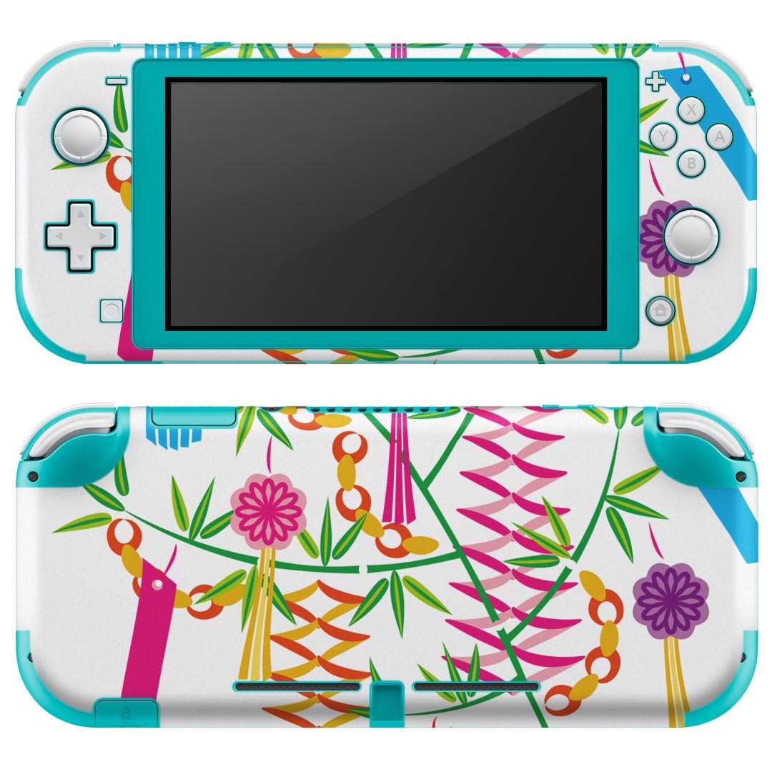 igsticker Nintendo Switch Lite 専用 デザインスキンシール 全面 ニンテンドー スイッチ ライト 専用 ゲーム機 カバー アクセサリー フィルム ステッカー エアフリー 013406 七夕 笹 イベント