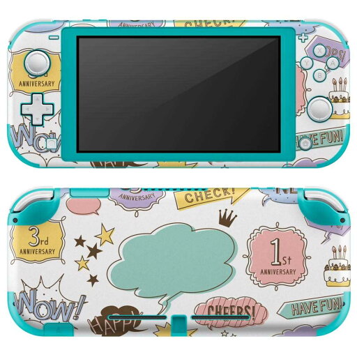 igsticker Nintendo Switch Lite 専用 デザインスキンシール 全面 ニンテンドー スイッチ ライト 専用 ゲーム機 カバー アクセサリー フィルム ステッカー エアフリー 013457 英語 数字 吹き出し igsticker Nintendo Switch Lite 専用 デザインスキンシール 全面 ニンテンドー スイッチ ライト 専用 ゲーム機 カバー アクセサリー フィルム ステッカー エアフリー 013457 英語 数字 吹き出し