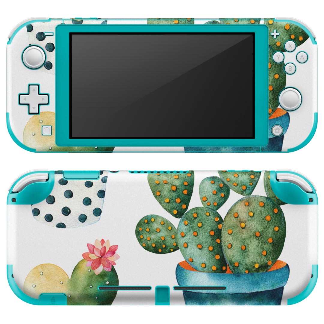 igsticker Nintendo Switch Lite 専用 デザインスキンシール 全面 ニンテンドー スイッチ ライト 専用 ゲーム機 カバー アクセサリー フィルム ステッカー エアフリー 013465 サボテン　植物　多肉