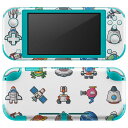 igsticker Nintendo Switch Lite 専用 デザインスキンシール 全面 ニンテンドー スイッチ ライト 専用 ゲーム機 カバー アクセサリー フィルム ステッカー エアフリー 013482 ロケット UFO 惑星(2)
