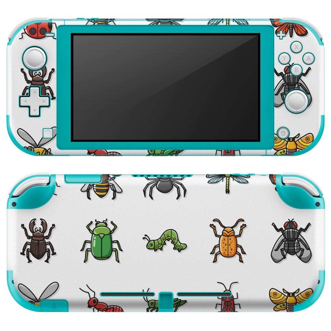 igsticker Nintendo Switch Lite 専用 デザインスキンシール 全面 ニンテンドー スイッチ ライト 専用 ゲーム機 カバー アクセサリー フィルム ステッカー エアフリー 013485 虫　昆虫　テントウムシ