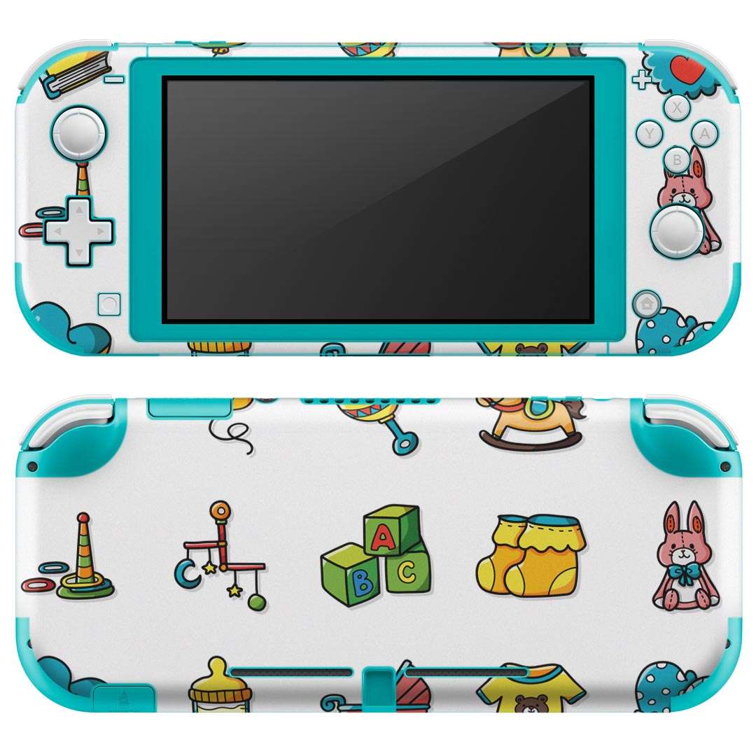 igsticker Nintendo Switch Lite 専用 デザインスキンシール 全面 ニンテンドー スイッチ ライト 専用 ゲーム機 カバー アクセサリー フィルム ステッカー エアフリー 013486 赤ちゃん おもちゃ 積み木