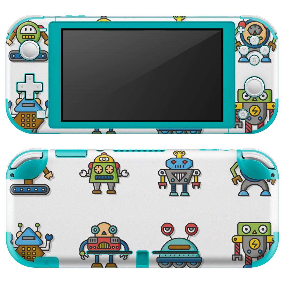 igsticker Nintendo Switch Lite 専用 デザインスキンシール 全面 ニンテンドー スイッチ ライト 専用 ゲーム機 カバー アクセサリー フィルム ステッカー エアフリー 013487 ロボット 機械