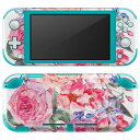 igsticker Nintendo Switch Lite 専用 デザインスキンシール 全面 ニンテンドー スイッチ ライト 専用 ゲーム機 カバー アクセサリー フィルム ステッカー エアフリー 013495 花　花柄　水彩