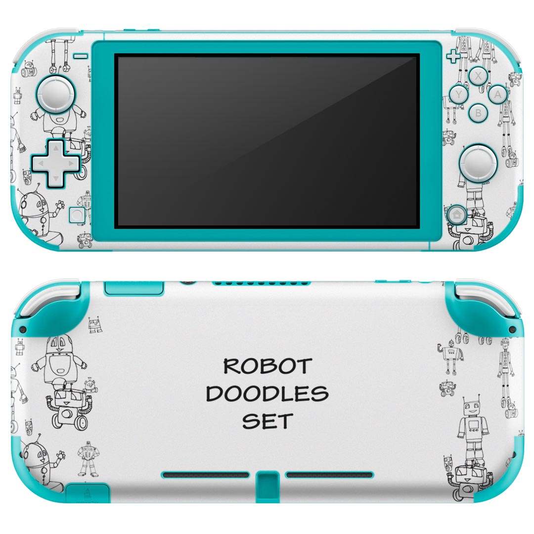 igsticker Nintendo Switch Lite 専用 デザインスキンシール 全面 ニンテンドー スイッチ ライト 専用 ゲーム機 カバー アクセサリー フィルム ステッカー エアフリー 013504 ロボット　機械