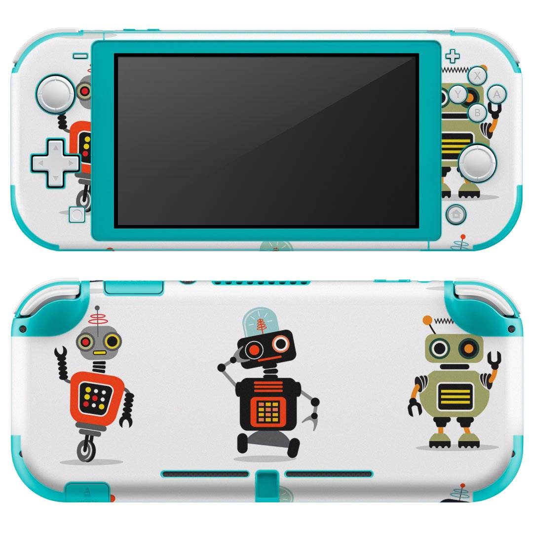 製品名 Nintendo Switch Lite専用 デザインスキンシール セット内容 Nintendo Switch Lite本体用スキンシール（裏表）各1枚 ※液晶側シールは2パーツに分かれていますニンテンドースイッチライト専用です。据え置き機のSwitch本体やJoyコンには対応していません。 商品特徴 3M社製の再剥離性シートを素材に採用し、細かな位置調整がしやすく貼り直しが容易です。また、エアフリーでもありますので気泡が簡単に逃げるので、キレイに貼ることができます。専用の業務プリンターを使い、商品画像と遜色のない美しい印刷仕上がり。 注意事項 画像はサンプルですので、ご覧の環境によっては多少色味に違いを感じる場合がございます。 イメージと違った、モニターと色味が異なるという理由での交換や返金はご対応出来かねます。スキンシールのみの販売で、ニンテンドースイッチ本体などは付属しません。シワができた場合、ドライヤーなどで軽く温め、外側に向けてシワを伸ばすように貼ってください。初回貼付時の位置調整や貼り直しは可能ですが、しっかりと押し付けて接着させた後の再剥離、再利用は保証しておりません。また接着部に油分や汚れが付着しますと角の部分は剥がれやすくなりますので、貼付時はあまり触れないようにご注意ください。無地のセミグロスシートにデザインをプリントした商品で、デコなどの加工はございません。 凹凸や光沢があるように見えたり布地や金属を素材にしたように見える商品もありますが、デザインの図版によるものです。印刷時に微妙な画像のズレが生じる場合がございます。ご注文後に1点1点制作する受注生産品の為、不良品以外のご返品や交換は固くお断りします。 商品発送 完全受注生産のハンドメイド商品となりますので、既製品と比べて発送までお時間を頂いています。 基本的に決済確認後2?3営業日、最大で10営業日での発送となります。繁忙期や休業日明けの場合はさらに時間がかかる場合があります。 その際には別途メールにてご連絡致します。メール便の場合、発送日から到着までに2?4日ほどかかる場合が多く、紛失などの保障もご対応できかねます。あらかじめご了承下さい。