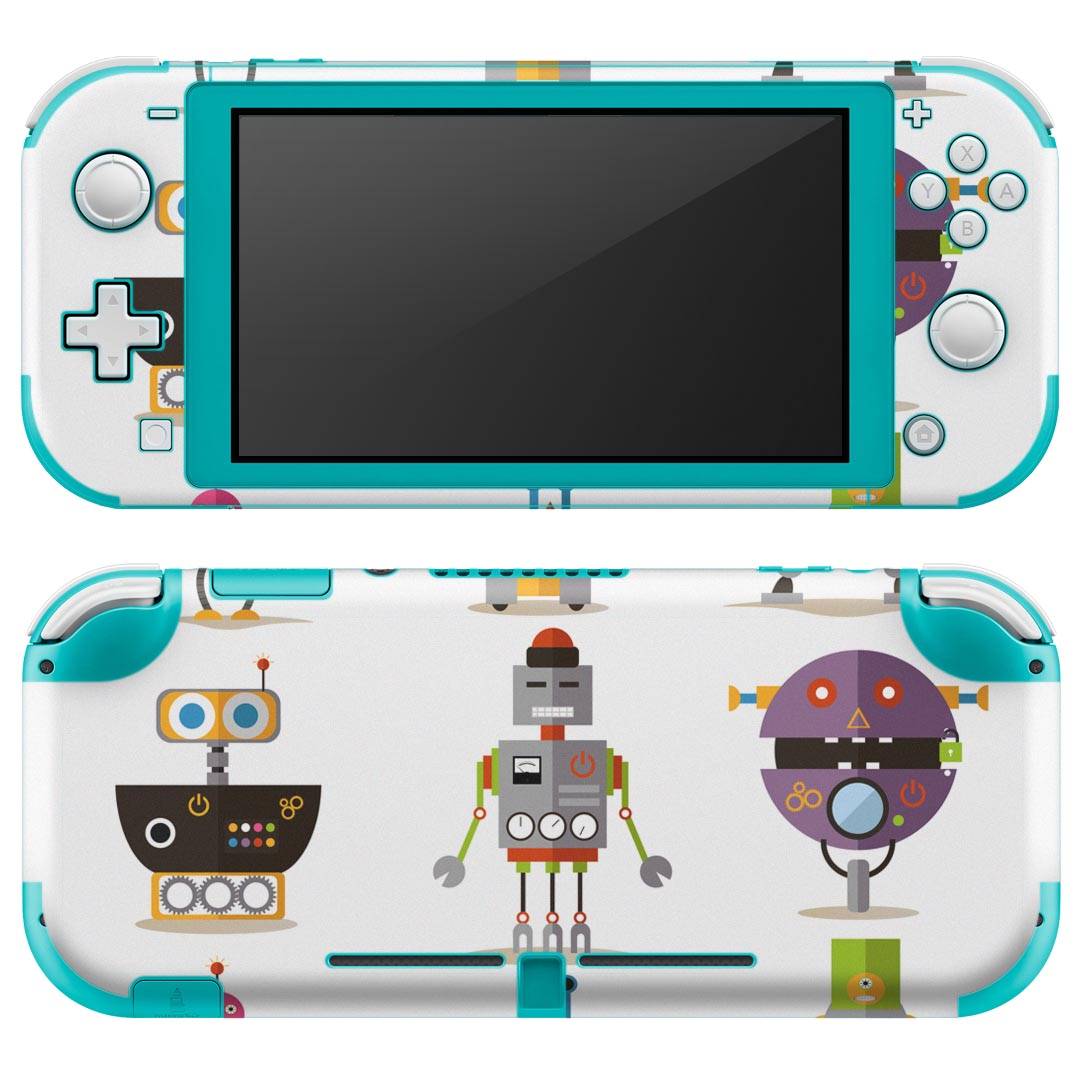 igsticker Nintendo Switch Lite 専用 デザインスキンシール 全面 ニンテンドー スイッチ ライト 専用 ゲーム機 カバー アクセサリー フィルム ステッカー エアフリー 013522 ロボット　機械