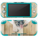 igsticker Nintendo Switch Lite 専用 デザインスキンシール 全面 ニンテンドー スイッチ ライト 専用 ゲーム機 カバー アクセサリー フィルム ステッカー エアフリー 013529 犬 パグ ハート(2)