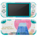 igsticker Nintendo Switch Lite 専用 デザインスキンシール 全面 ニンテンドー スイッチ ライト 専用 ゲーム機 カバー アクセサリー フィルム ステッカー エアフリー 013560 富士山 お正月 イラスト