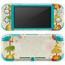 igsticker Nintendo Switch Lite 専用 デザインスキンシール 全面 ニンテンドー スイッチ ライト 専用 ゲーム機 カバー アクセサリー フィルム ステッカー エアフリー 013579 お正月 梅 金箔