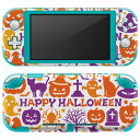igsticker Nintendo Switch Lite 専用 デザインスキンシール 全面 ニンテンドー スイッチ ライト 専用 ゲーム機 カバー アクセサリー フィルム ステッカー エアフリー 013580 ハロウィン おばけ 蜘蛛