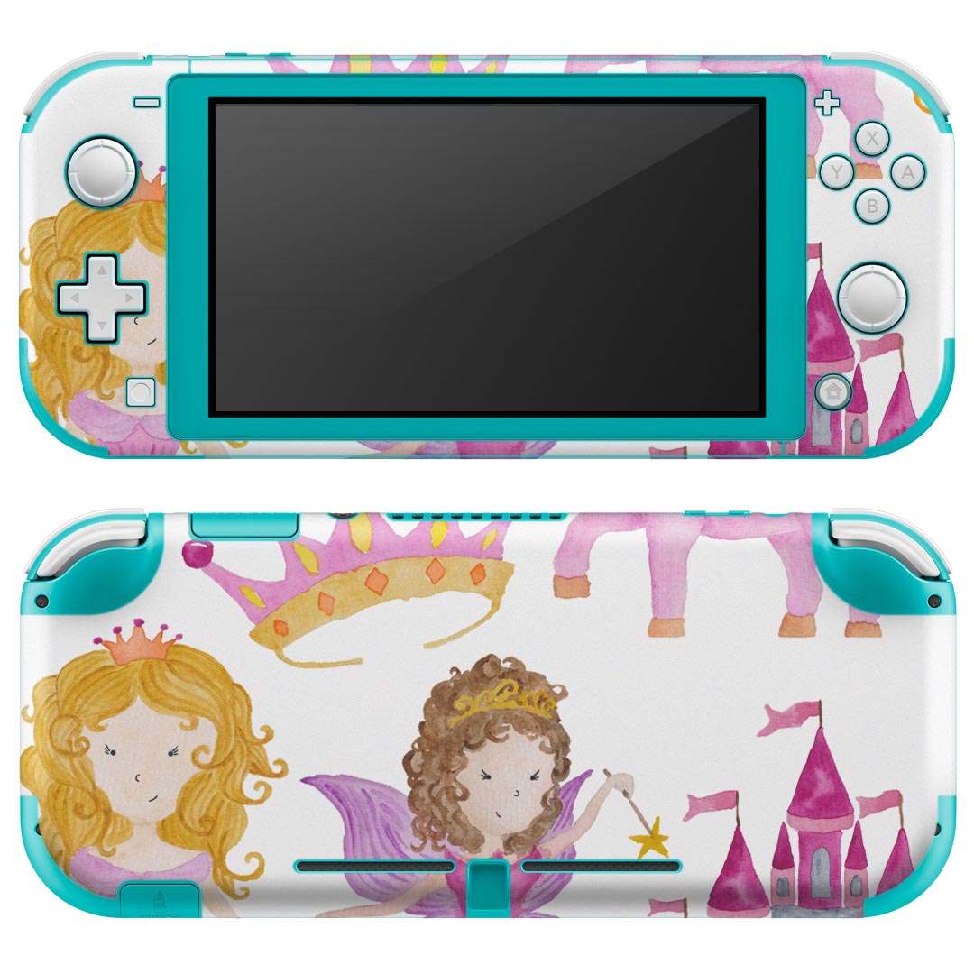 igsticker Nintendo Switch Lite 専用 デザインスキンシール 全面 ニンテンドー スイッチ ライト 専用 ゲーム機 カバー アクセサリー フィルム ステッカー エアフリー 013592 プリンセス　姫　女の子