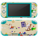 igsticker Nintendo Switch Lite 専用 デザインスキンシール 全面 ニンテンドー スイッチ ライト 専用 ゲーム機 カバー アクセサリー フィルム ステッカー エアフリー 013615 クリスマス サンタ トナカイ