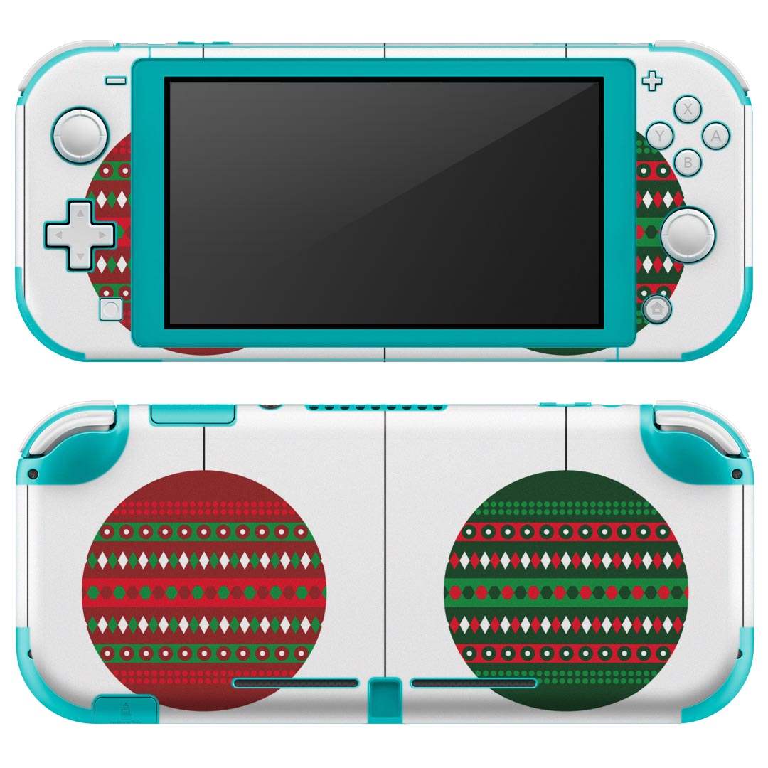 igsticker Nintendo Switch Lite 専用 デザインスキンシール 全面 ニンテンドー スイッチ ライト 専用 ゲーム機 カバー アクセサリー フィルム ステッカー エアフリー 013698 クリスマス　赤　緑