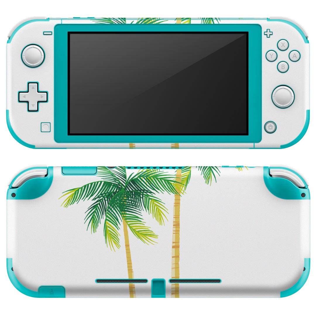 igsticker Nintendo Switch Lite 専用 デザインスキンシール 全面 ニンテンドー スイッチ ライト 専用 ゲーム機 カバー アクセサリー フィルム ステッカー エアフリー 013755 ヤシの木　夏　トロピカル